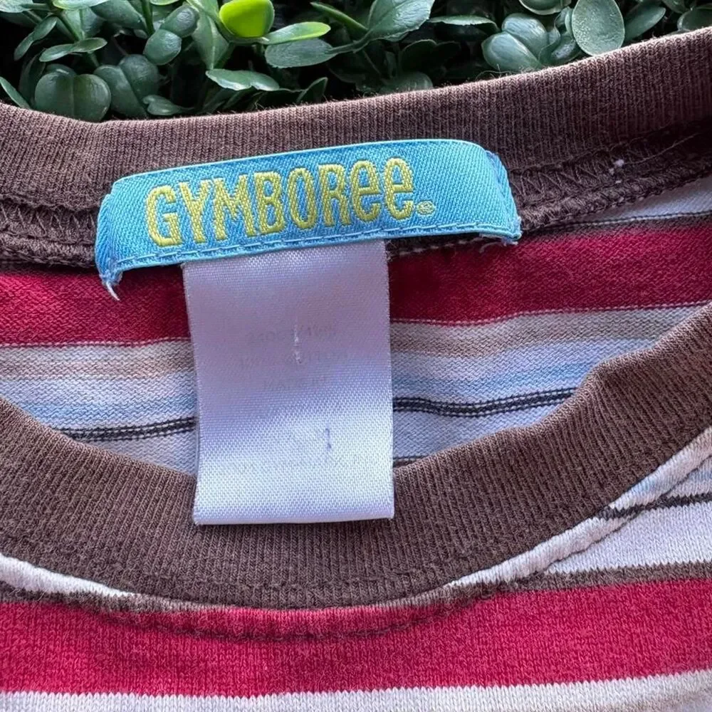 Vintage 2004 Gymboree Kids 4/5T Striped Pocket T-Shirt